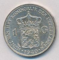 Hollandia 1940. 1G Ag "I. Vilma" T:1-
Netherlands 1940. 1 Gulden Ag "Wilhelmina I&qu...