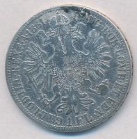 Ausztria 1861A 1Fl Ag "Ferenc József" T:2- szennyeződés
Austria 1861A 1 Florin Ag "F...