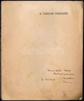 Alaksza Ambrus: A vándor visszanéz. Versek. Újpest, 1935, Vörösmarty Társaság, 77+2 p. Kiadói papírk...