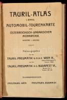 cca 1910 Tauril-Atlasz I. kötet. Az Osztrák-Magyar Monarchia automobil-térképe. Mérték: 1:600000. Bp...
