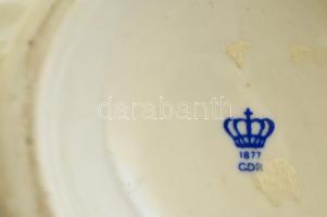 Lippelsdorf bonbonier és ékszertartó, matricás, jelzett, hibátlan, m:3 és 6 cm, d:6 és 9,5 cm