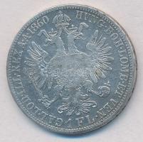 Ausztria 1860A 1Fl Ag "Ferenc József" T:2-,3 
Austria 1860A 1 Florin Ag "Franz Josep...