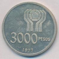 Argentína 1977. 3000P Ag "1978-as Labdarúgó Világkupa" T:1-
Argentina 1977. 3000 Pesos Ag...