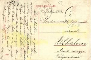 Tiszaluc, Takta híd. W. L. 2581. Kiadja Szabó László (ázott sarok / wet corner)