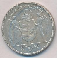 1930. 5P Ag "Horthy jobbra" T:2-
Adamo P8