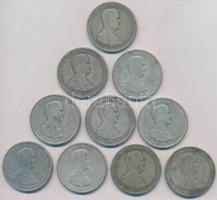 1930. 5P Ag Horthy jobbra (10x) T:2-,3 patina, karc  Adamo P8