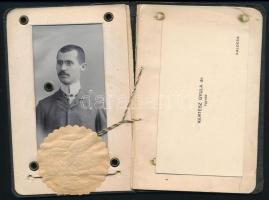 1906 Fényképes ügyvédjelölti igazolvány és névjegykártya