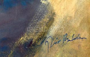 Pór jelzéssel: Portré. Olaj, vászon, keretben, 50×45 cm