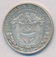 Panama 1953. 1/2B Ag "Vasco Nunez de Balboa" T:2
Panama 1953. 1/2 Balboa Ag "Vasco N...