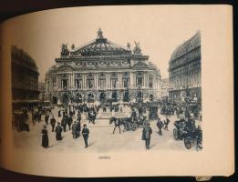cca 1900 Párizs. Nagyméretű látképeket tartalmazó 20 lapos füzet / Paris large town-views. 22x15 cm