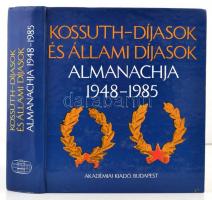 Kossuth-díjasok és Állami Díjasok almanachja 1948-1985. Szerk.: Darvas Pálné - Klement Tamás - Terjék József. Bp., 1988, Akadémiai. Kiadói kartonált papírkötésben, jó állapotban.