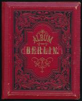 cca 1890 Berlin 22 lapos litográf leporello sok képpel / Ltho leporello with many pictures