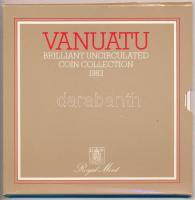 Vanuatu 1983. 1V-50V (6xklf) forgalmi sor karton díszcsomagolásban T:BU Vanuatu 1983. 1 Vatu - 50 Vatu (6xdiff) coin set in cardboard case C:BU