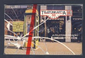1991 Telefonrongálás 50 egységes használatlan telefonkártya