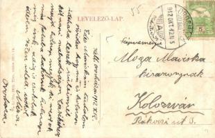 Orosháza, Református templom, Orosházi Dísztemetkezési Intézet, koszorú raktár. W. L. Bp. 1612. (fl)