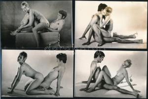 Erotikus jelenetek, 8 db fotó, 9x14 cm