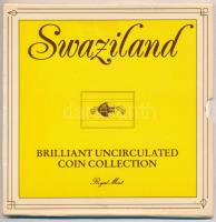 Szváziföld 1986. 1c-1L (6xklf) forgalmi sor karton dísztokban T:1 Swaziland 1986. 1 Cent - 1 Lilangeni (6xdiff) coin set in cardboard case C:UNC