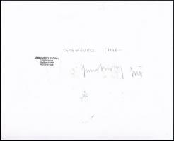 1986 Jankovszky György(1946-): Víkend ház VIII, feliratozva, aláírt, pecséttel jelzett, részben szín...