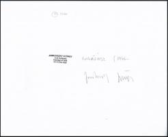 1986 Jankovszky György(1946-): Víkend ház XIX, feliratozva, aláírt, pecséttel jelzett, részben színe...