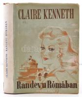 Claire Kenneth: Randevú Rómában. Fordító: Nonn Iván. A borítólap Illés-Sóstay rajza. Bp.,[1947],Magyar Téka, (Márkus Nyomda-ny.) Első kiadás. Kiadói aranyozott egészvászon-kötés, kiadói illusztrált papír védőborítóban, a papírborítón kis szakadásokkal, de alapvetően jó állapotban.