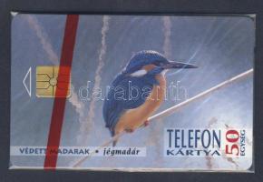 1994 Védett madarak: Jégmadár 50 egységes használatlan telefonkártya