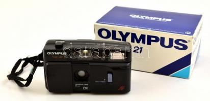 Olympus TRIP AF 21 automata filmes fényképezőgép, eredeti dobozában, leírással, jó állapotban