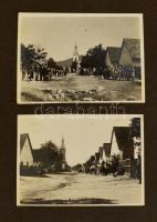 1932-1942 Családi fotóalbum, sok családi képpel, néhány kézzel színezett fotóval, károlyfalvai (Magy...