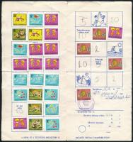1983 Iskolai takarékbélyeg gyűjtőlap 28 db takarékbélyeggel