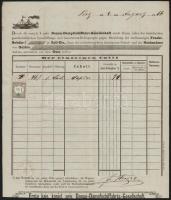 cca 1860-1890 5 kfl hajózási szállítólevél, fuvarlevél / 6 different bills of freight for ships, inc...