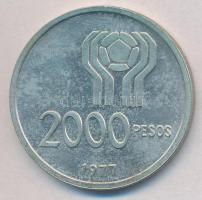 Argentína 1977. 2000P Ag "1978-as Labdarúgó Világkupa" T:1-
Argentina 1977. 2000 Pesos Ag...