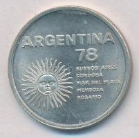 Argentína 1977. 1000P Ag 1978-as Labdarúgó Világkupa T:1- Argentina 1977. 1000 Pesos Ag 1978 World Soccer Championship C:AU