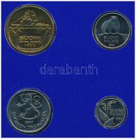 Finnország 1990. 10p-5M (4xklf) forgalmi sor karton díszcsomagolásban T:1 Finland 1990. 10 Pennia - 5 Markaa (4xdiff) coin set in cardboard case C:UNC