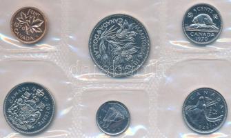 Kanada 1970. 1c-1$ (6xklf) forgalmi sor lezárt fóliában T:BU
Canada 1970. 1 Cent - 1 Dollar (6xdiff...