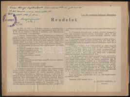 1940 Bp., Rákospalotai lakók nyilvántartási könyve 1940-1947  + szelvények