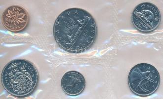 Kanada 1969. 1c-1$ (6xklf) forgalmi sor lezárt fóliában T:BU
Canada 1969. 1 Cent - 1 Dollar (6xdiff...
