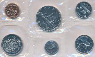 Kanada 1972. 1c-1$ (6xklf) forgalmi sor lezárt fóliában T:BU
Canada 1972. 1 Cent - 1 Dollar (6xdiff...