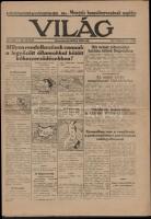 1947 A Világ című újság 518. száma, benne a legyőzött államokkal kapcsolatos intézkedésekről szóló cikkel