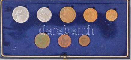 Dél-Afrika 1992. 1c-2R (8xklf) forgalmi sor dísztokban T:1,1- patina South Africa 1992. 1 Cent - 2 Rand (8xdiff) coin set in original case C:UNC,AU patina