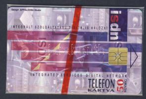 1995 ISDN 50 egységes használatlan telefonkártya