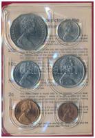 Ausztrália 1980. 1c-50c (6xklf) forgalmi szett műbőr tokban T:1 patina
Australia 1980. 5 Cents - 50...