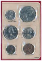 Ausztrália 1982. 1c-50c (6xklf) forgalmi szett műbőr tokban T:1 patina Australia 1982. 5 Cents - 50 Cents (6xklf) coin set in faux-leather case C:UNC patina