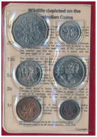 Ausztrália 1982. 1c-50c (6xklf) forgalmi szett műbőr tokban T:1 patina
Australia 1982. 5 Cents - 50...