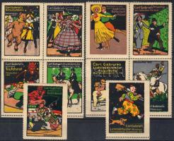 Deutsches Reich 1912. 10 db Reklámbélyeg / 10 Stk. Reklamemarken