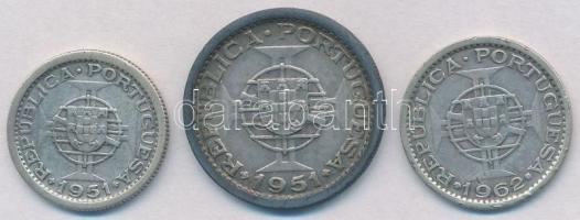 Sao Tomé és Principé 1951. 2 1/2Esc Ag + 5Esc Ag + 1962. 5Esc Ag T:1-,2 ph.
Saint Thomas & Prin...