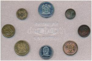 Dél-Afrika 1990. 1c-2R (8xklf) forgalmi sor zárt fóliacsomagolásban T:1 patina South Africa 1990. 1 Cent - 2 Rand (8xdiff) coin set in sealed foil packing C:UNC patina