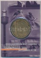 Ausztrália 2000. 1$ Al-Cu-Ni Olymphilex 2000 kis karton dísztasakban T:1 Australia 2000. 1 Dollar Al-Cu-Ni Olymphilex II in a small cardboard case C:UNC