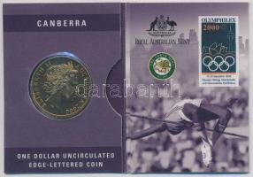 Ausztrália 2000. 1$ Al-Cu-Ni "Olymphilex 2000" kis karton dísztasakban T:1
Australia 2000...