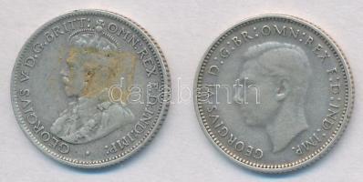 Ausztrália 1936-1941. 6p Ag (2xklf) T:2-
Australia 1936-1941. 6 Pence Ag (2xdiff) C:VF