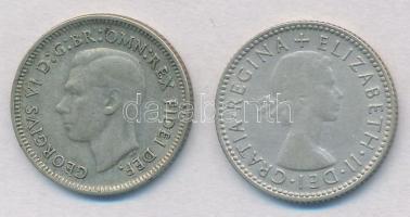 Ausztrália 1952-1954. 6p Ag (2xklf) T:2-
Australia 1952-1954. 6 Pence Ag (2xdiff) C:VF