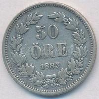 Svédország 1883EB 50ö Ag T:2- Sweden 1883EB 50 Ore Ag C:VF Krause KM#740